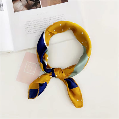 Hair Scarf Tie Animal Print Luxury Satin Small/Square/Silk/Neck/Ring/Scarf Winter Head Scarf for Wome Neckerchief Fashion 2020