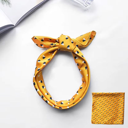 Hair Scarf Tie Animal Print Luxury Satin Small/Square/Silk/Neck/Ring/Scarf Winter Head Scarf for Wome Neckerchief Fashion 2020