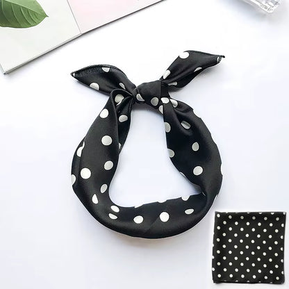 Hair Scarf Tie Animal Print Luxury Satin Small/Square/Silk/Neck/Ring/Scarf Winter Head Scarf for Wome Neckerchief Fashion 2020